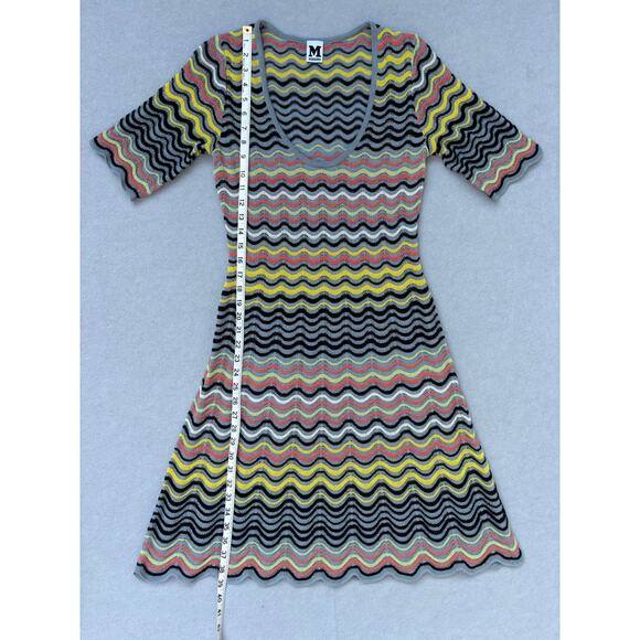 M Missoni Multicolor Wave Patterned Knit Midi dress Approx size IT 38 Small - Picture 6 of 9
